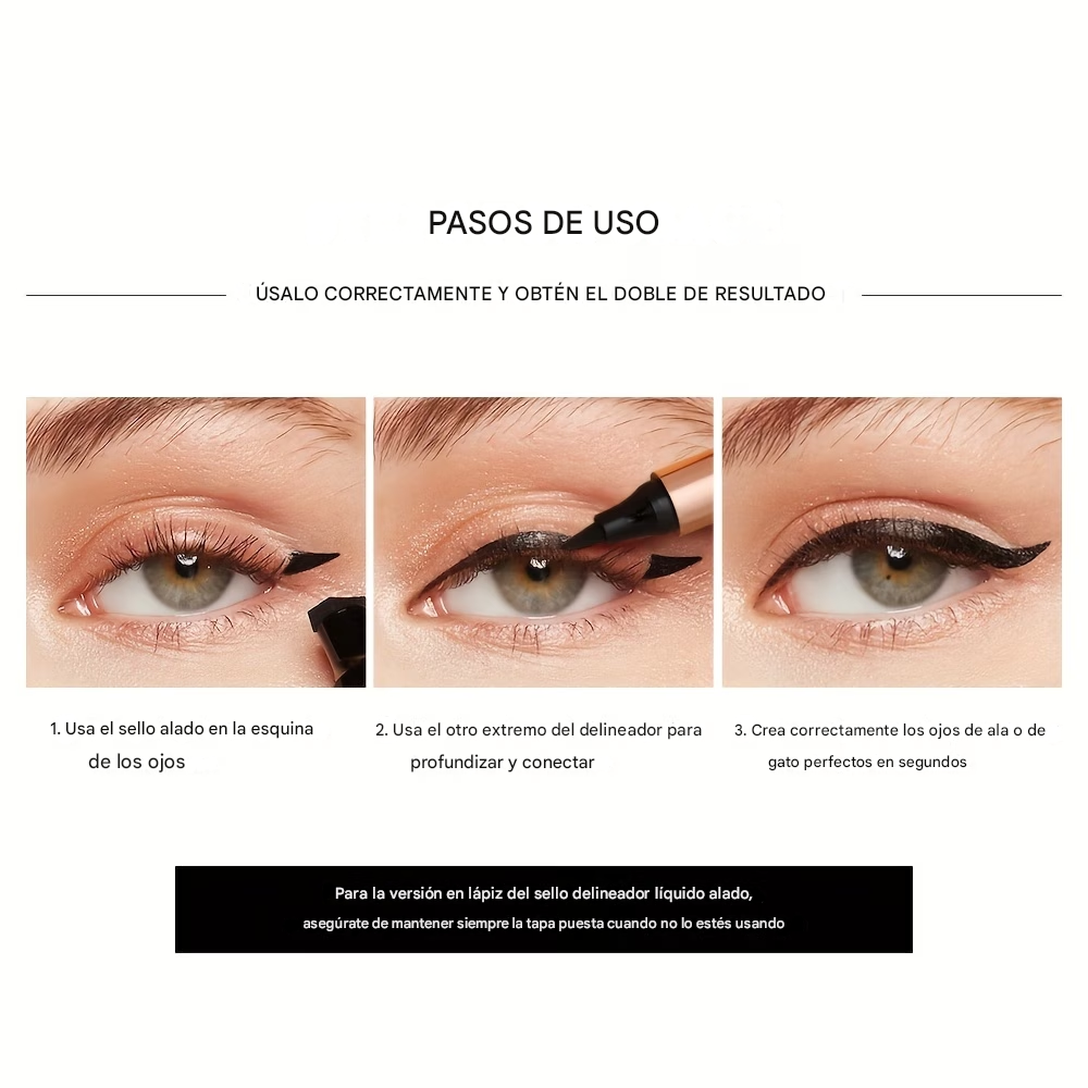 Delineador Doble Punta Giratorio 2 en 1- Perfecto en Segundos ✨