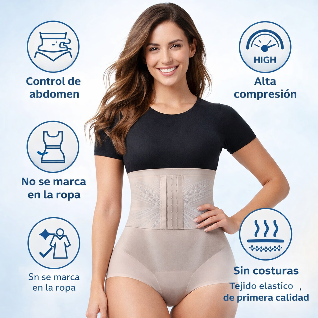 Faja Moldea y  Levante Pro - Control Abdominal + EfectoPush + Uso Diario