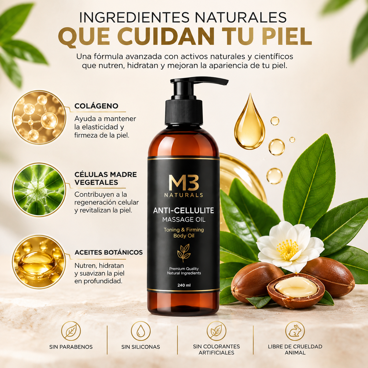 NATURALS Aceite anticelulítico