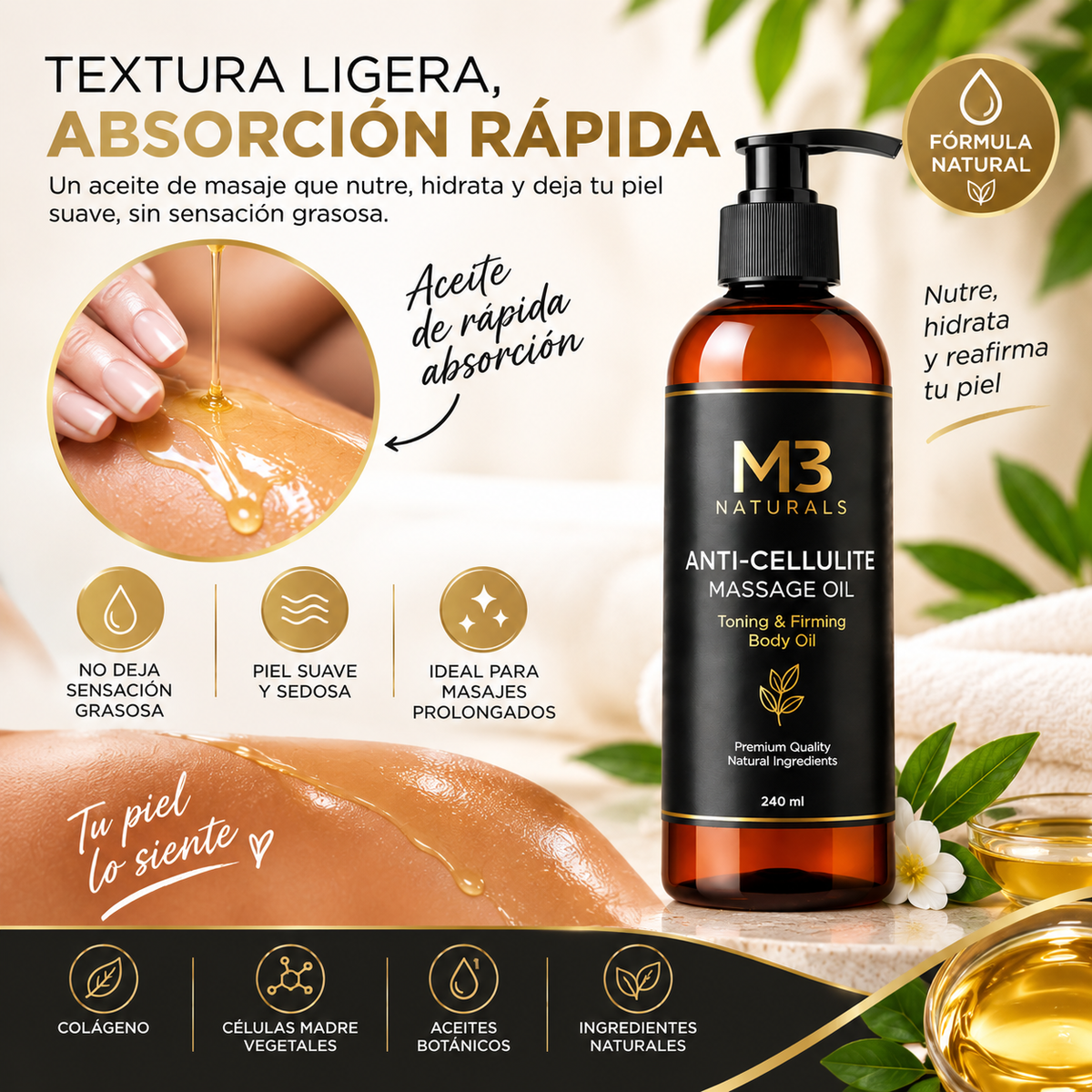 NATURALS Aceite anticelulítico