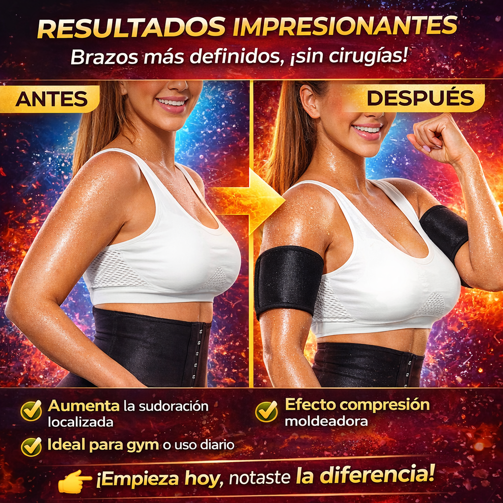 MoldeaBrazos Pro -Bandas Moldeadoras Efecto Sauna