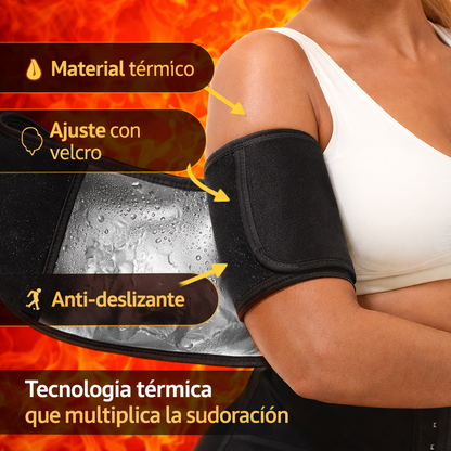 MoldeaBrazos Pro -Bandas Moldeadoras Efecto Sauna