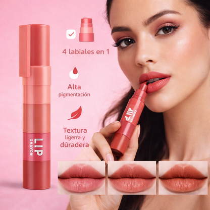 💄 MATTE VELVET CRAYON 4 EN 1