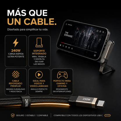 KickCable Pro™ Cable 3 en 1 Premium