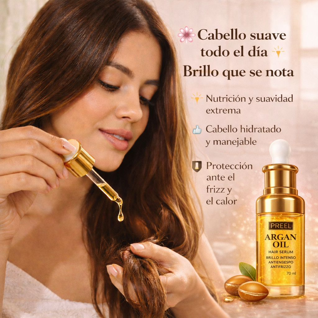 HAIR SERUM ARGÁN OIL PREMIUN- Adiós Frizz.