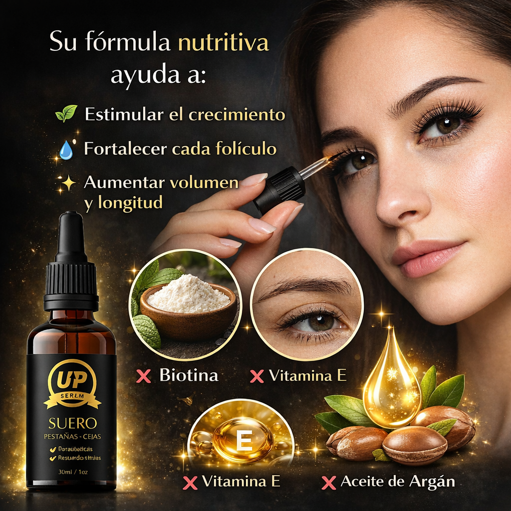 SUERO UP DE CRECIMIENTO DE PESTAÑAS Y CEJAS