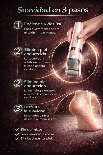 PediSoft™ | Removedor Eléctrico de Callos Recargable