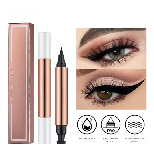 Delineador Doble Punta Giratorio 2 en 1- Perfecto en Segundos ✨