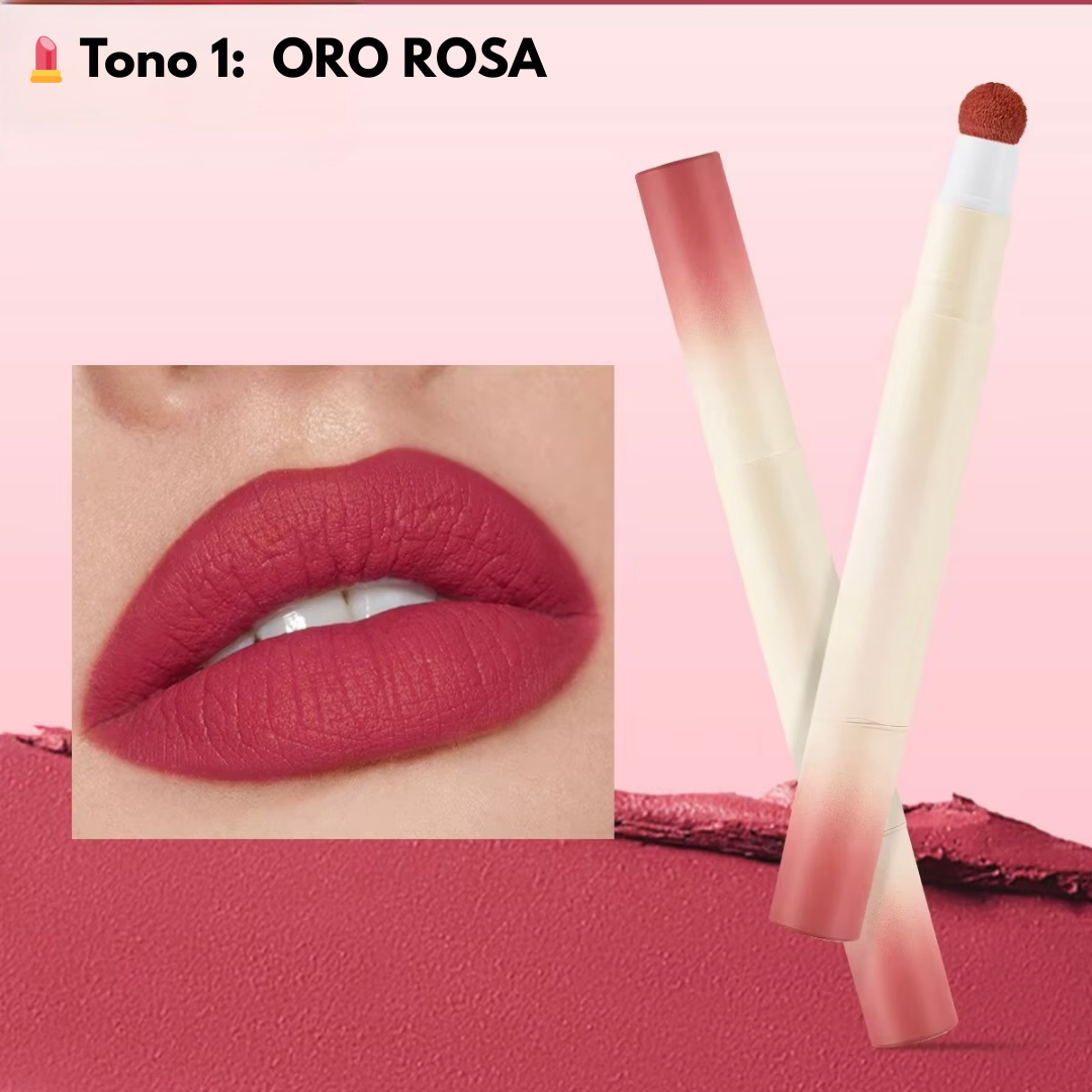 💄 LABIAL EN POLVO EFECTO MATE – Suavidad Glaseada & Larga Duración