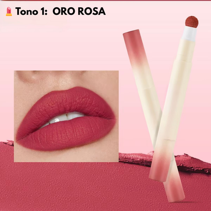 💄 LABIAL EN POLVO EFECTO MATE – Suavidad Glaseada & Larga Duración
