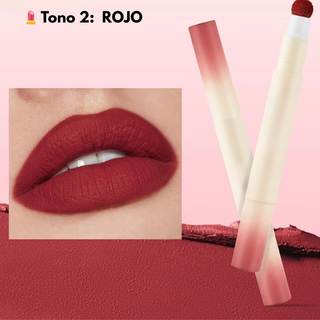 💄 LABIAL EN POLVO EFECTO MATE – Suavidad Glaseada & Larga Duración