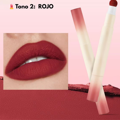 💄 LABIAL EN POLVO EFECTO MATE – Suavidad Glaseada & Larga Duración