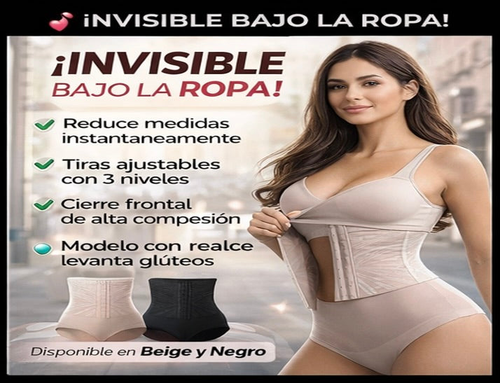 Faja Moldea y  Levante Pro - Control Abdominal + EfectoPush + Uso Diario