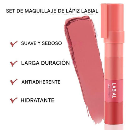 💄 MATTE VELVET CRAYON 4 EN 1