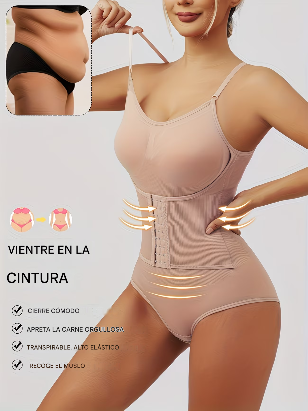 SnatchFit Bodysuit ✨ Faja Moldeadora Reductora de Alta Compresión